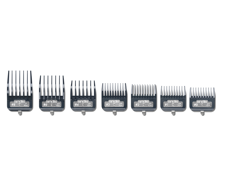 E-shop Sada náhradných nástavcov Andis Master® Premium Metal Clip Comb Set - 7 ks (33645) + darček zadarmo