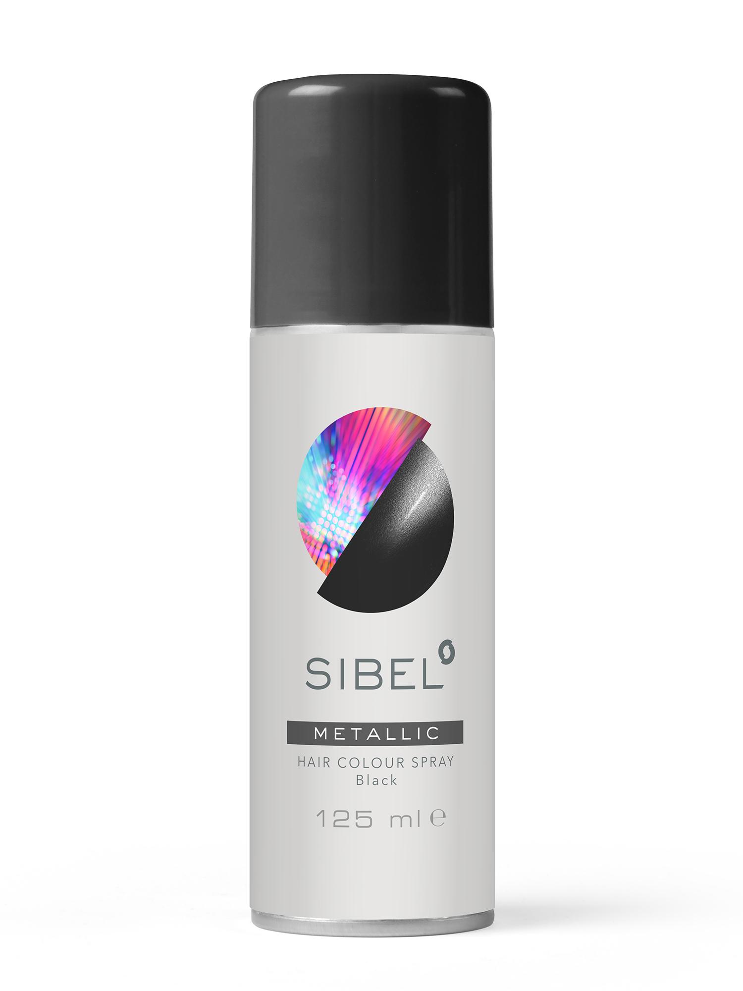 E-shop Farebný sprej na vlasy Sibel Hair Colour - čierná (0230000-02) + darček zadarmo