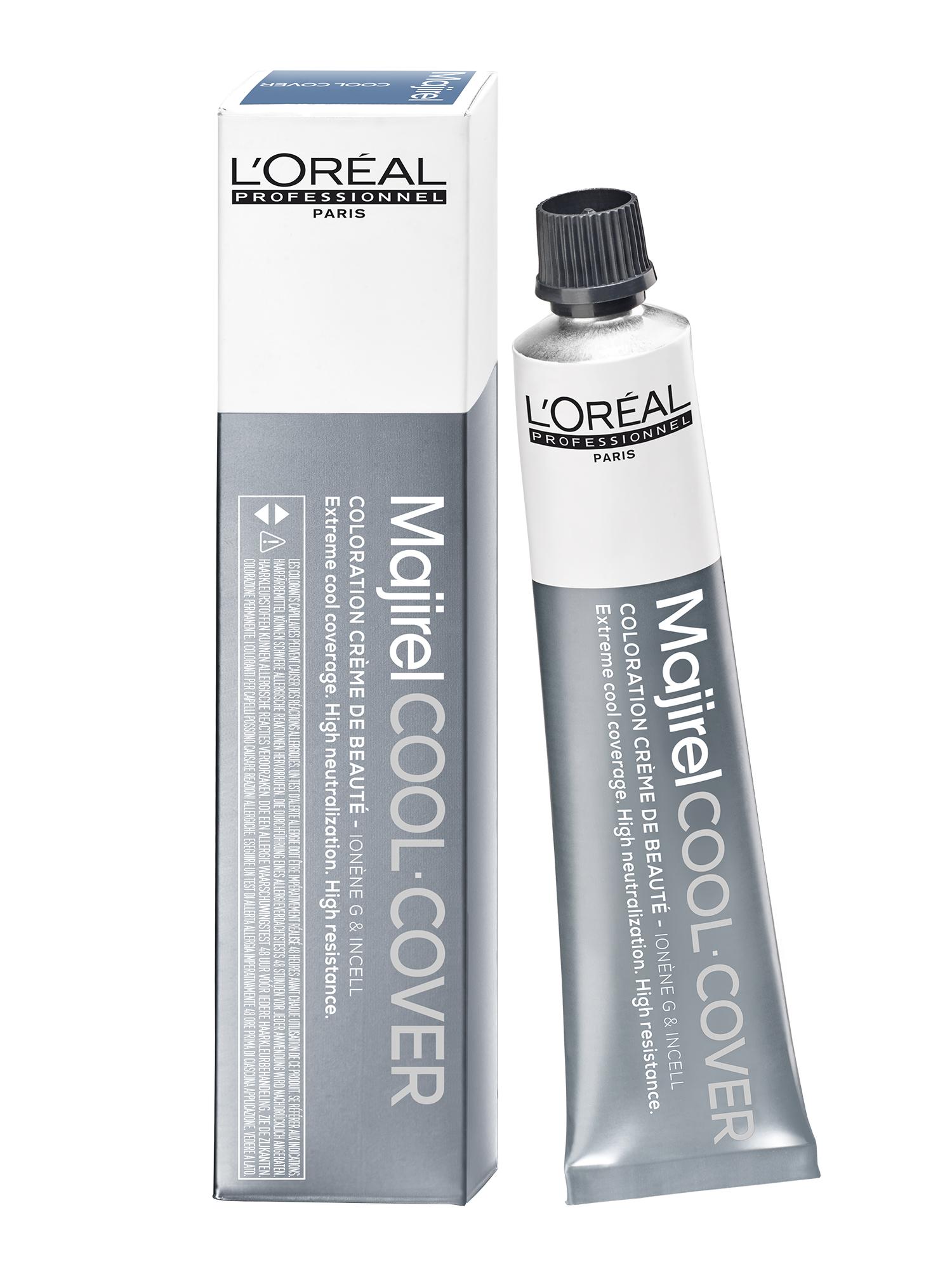 E-shop Farba na vlasy Loréal Majirel Cool Cover 50 ml - odtieň 6.17 tmavá matná blond - L’Oréal Professionnel + darček zadarmo
