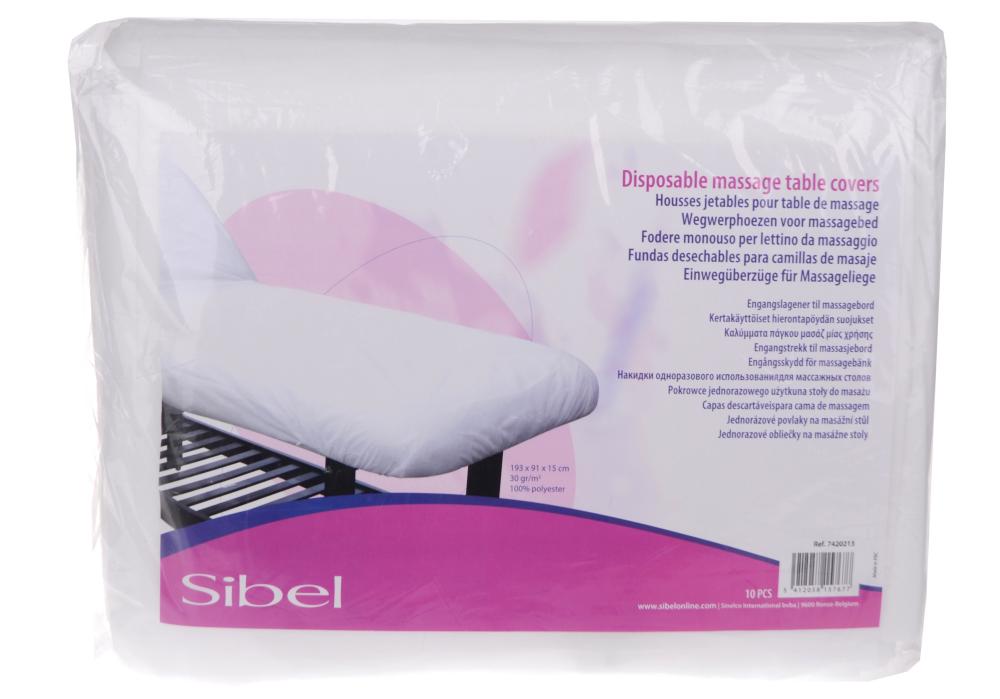 E-shop Jednorázové prostěradlo na masážní stůl Sibel 10 ks - 193x91x15 cm (7420213) + darček zadarmo