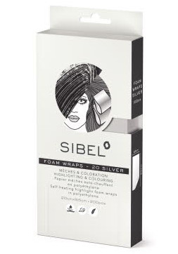 E-shop Melírovací penová fólia Sibel High-Light 20 x 9,5 cm - strieborná, 200 ks (4333071) + darček zadarmo
