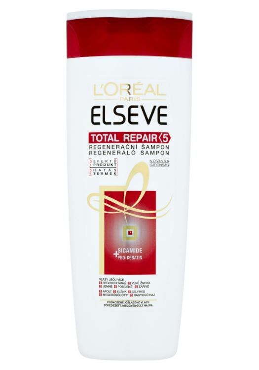 E-shop Šampón pre poškodené vlasy Loréal Elseve Total Repair 5 - 400 ml - L’Oréal Paris + darček zadarmo