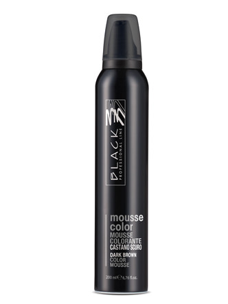 E-shop Farebné penové tužidlo Black Mousse Color - 200 ml, tmavo hnedá (03211) + darček zadarmo