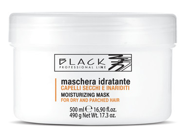 E-shop Hydratačná maska pre suché vlasy Black Moisturizing - 500 ml (04006) + darček zadarmo