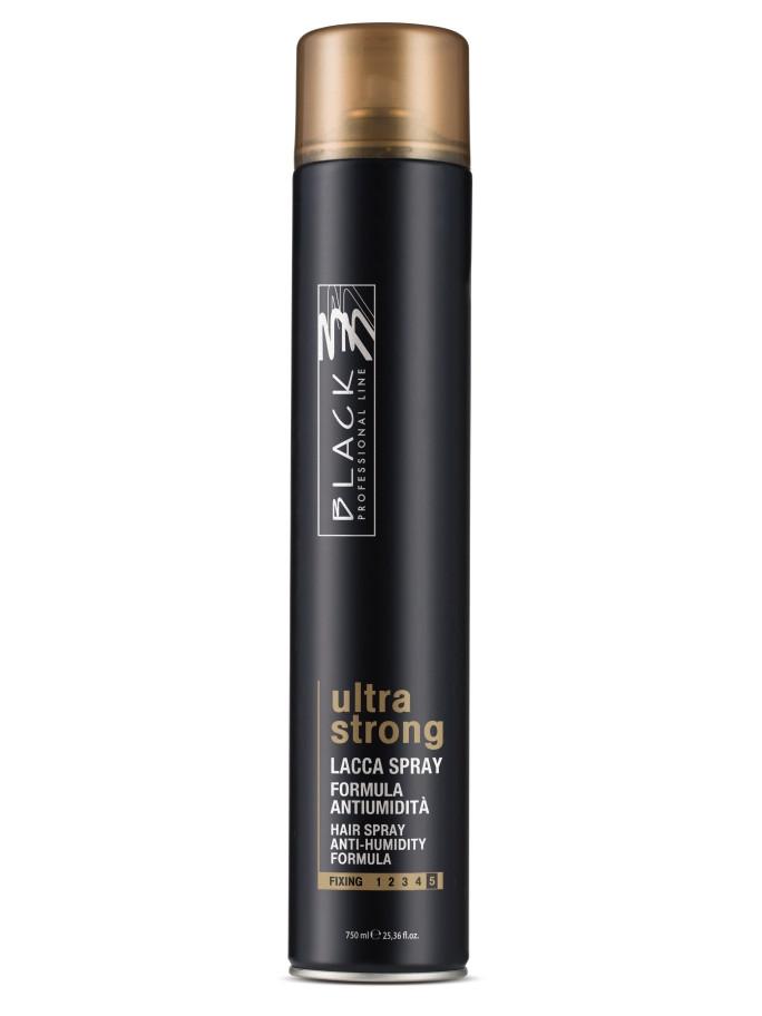 E-shop Lak na vlasy s maximálnou fixáciou Black Ultra Strong - 750 ml (03027) + darček zadarmo