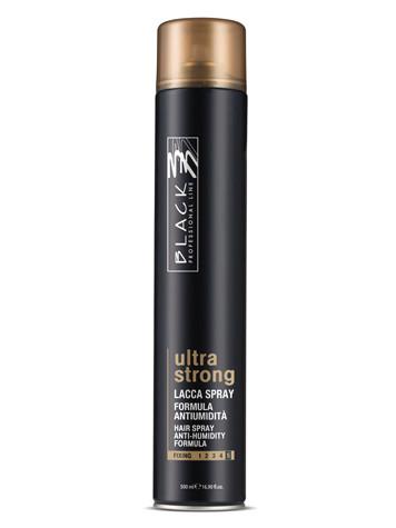 E-shop Lak na vlasy s maximálnou fixáciou Black Ultra Strong - 500 ml (03028) + darček zadarmo