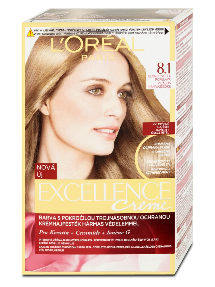 E-shop Permanentná farba Loréal Excellence 8.1 blond svetlá popolavá - L’Oréal Paris + darček zadarmo