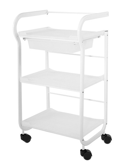 E-shop Kozmetický stolík na kolieskach Silverfox 1017 - biely + darček zadarmo