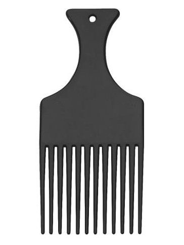 E-shop Hrebeň na kučeravé vlasy/afro Sibel - čierný (8418551)