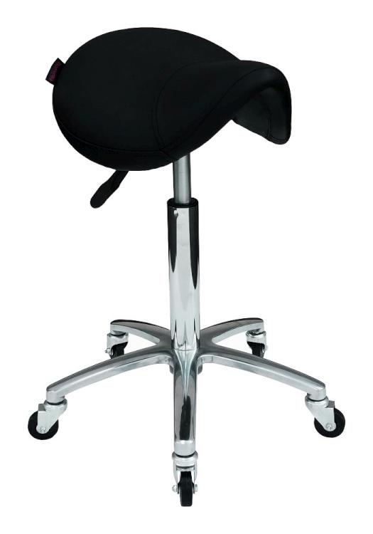 E-shop Taburet na kolieskach Hairway Profi - čierny (51890-YD29) + darček zadarmo