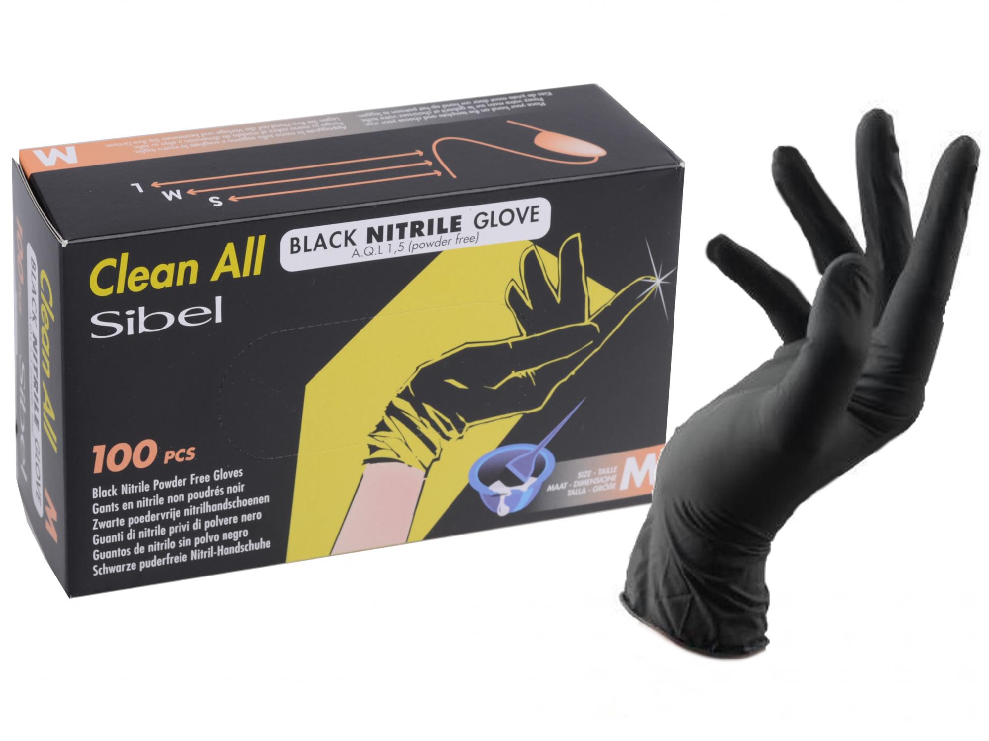 E-shop Nitrilové rukavice pre kaderníkov Sibel Clean All 100 ks - M (093400155) + darček zadarmo