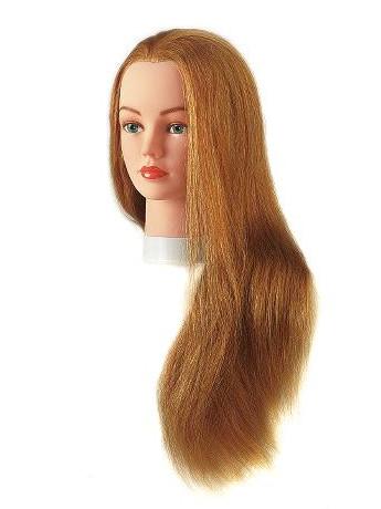 E-shop Cvičná hlava s prírodnými vlasmi Sibel Julie - blond, 40-60 cm (0040601) + darček zadarmo