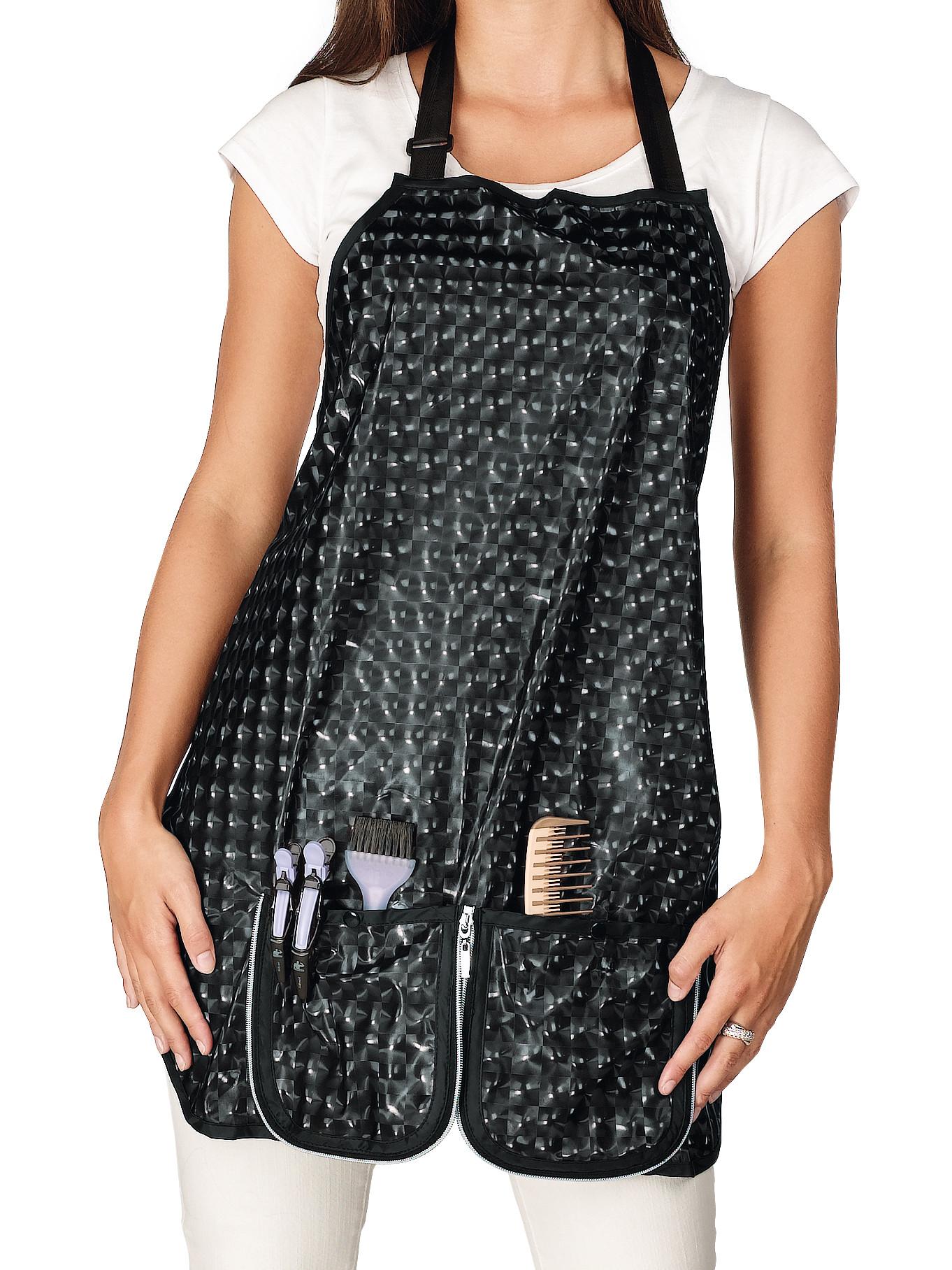 Kadernícka zástera na farbenie a strihanie Sibel Compact - čierna (5963842-02) + darček zadarmo