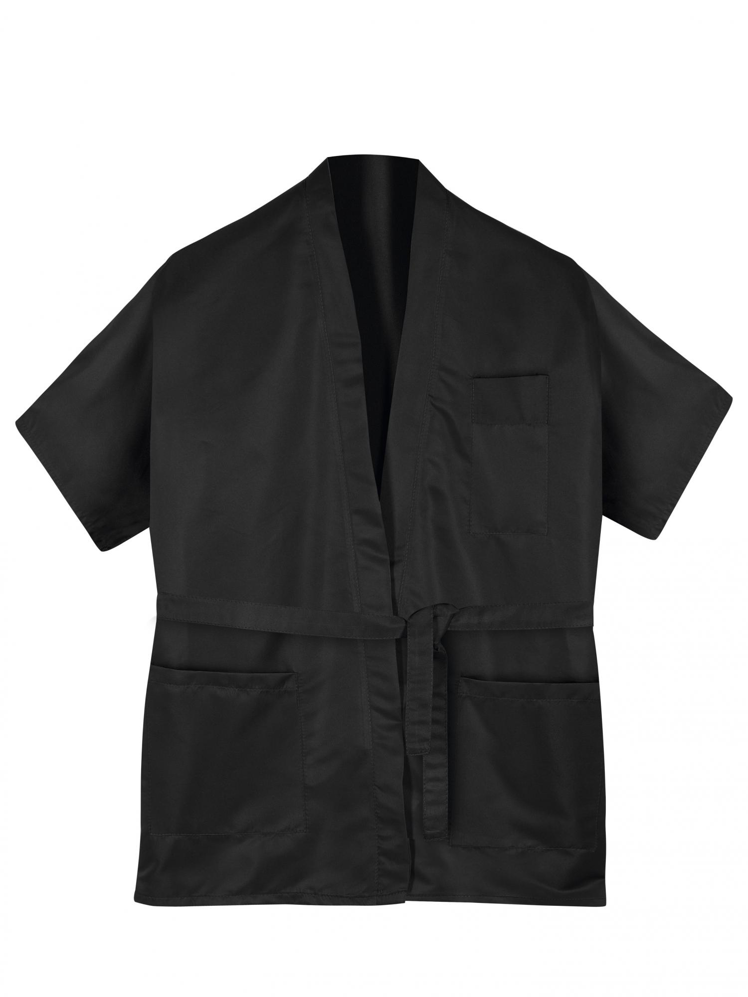 E-shop Kadernícke kimono na farbenie a strihanie S-M Sibel - čierne (598011202) + darček zadarmo