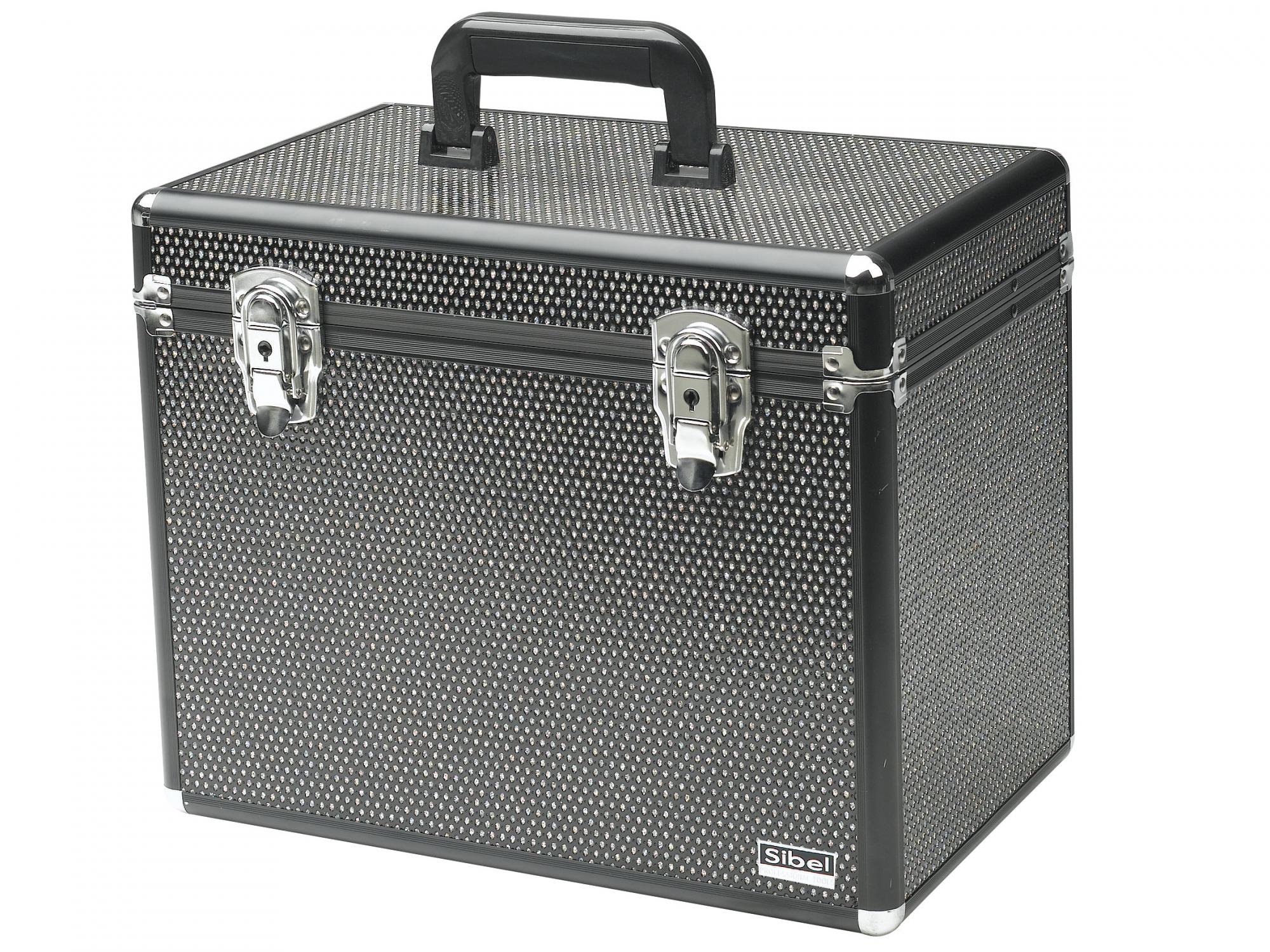 E-shop Kadernícky a kozmetický kufor Sibel - čierny (0150591) + darček zadarmo