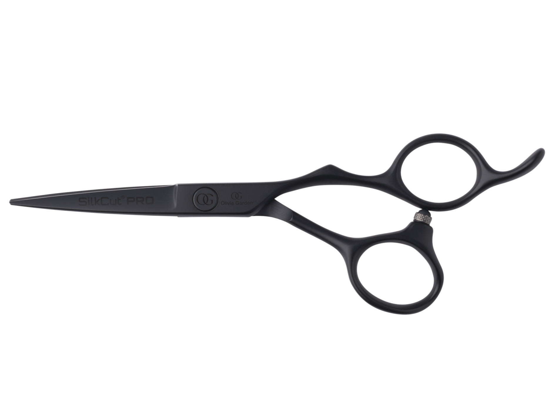 E-shop Kadernícke nožnice Olivia Garden SilkCut Pro Matt Black - 5,75" (PRO5.75) + darček zadarmo