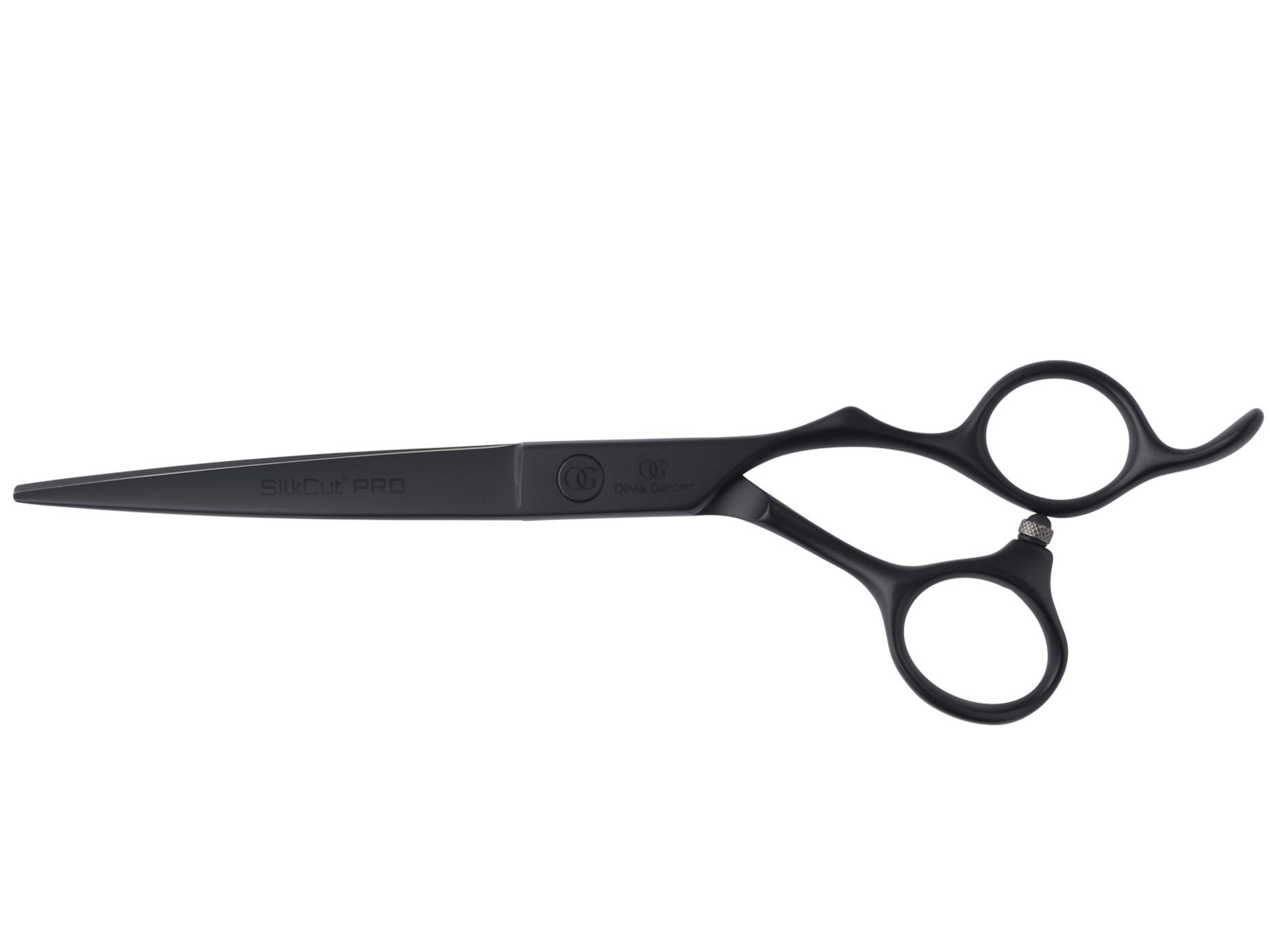 E-shop Kadernícke nožnice Olivia Garden SilkCut Pro Matt Black - 6,5 " (PRO6.50) + darček zadarmo
