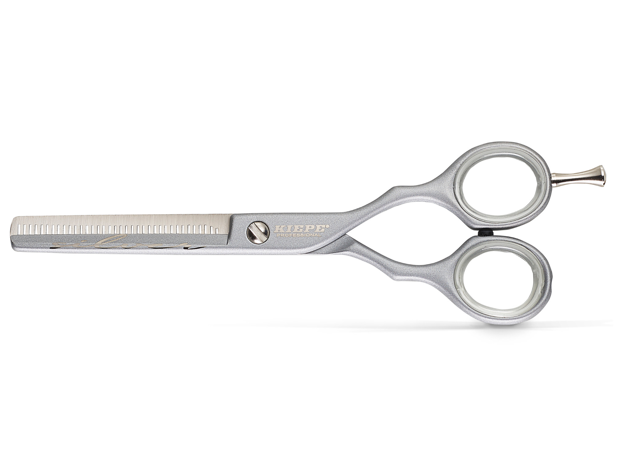 E-shop Efilačné nožnice Kiepe Luxury Premium Silver 5,5" strieborné, 38 zubov (2472/5.5) + darček zadarmo