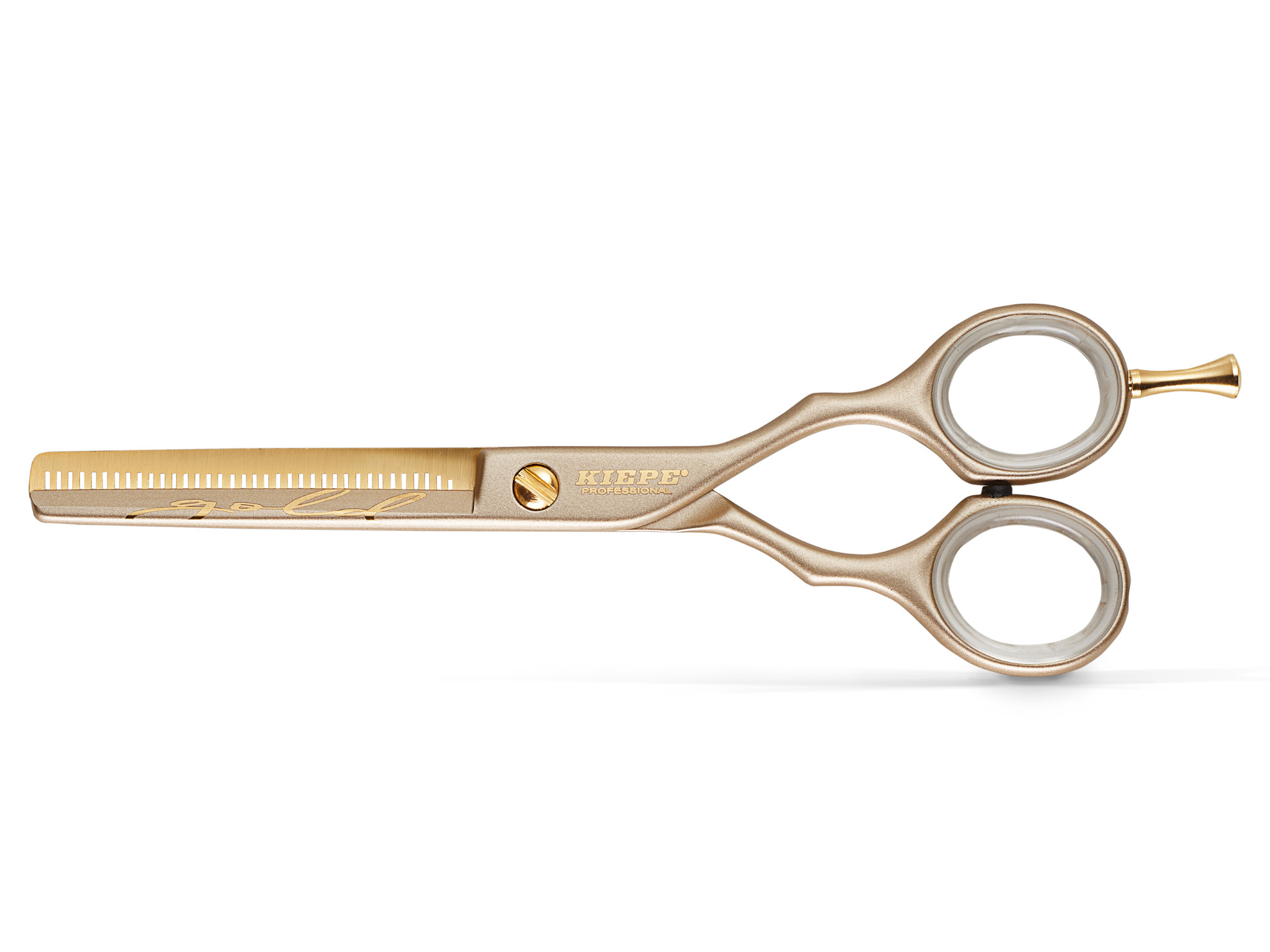 E-shop Efilačné nožnice Kiepe Luxury Premium Gold 5,5" zlaté, 38 zubov (2471/5.5) + darček zadarmo