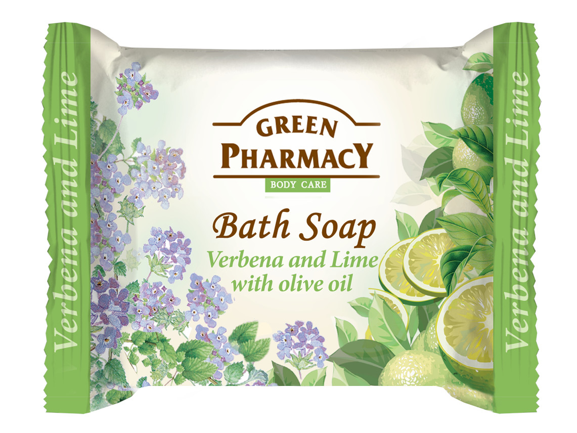 E-shop Toaletné mydlo na ruky s olivovým olejom Green Pharmacy Verbena and Lime - 100 g