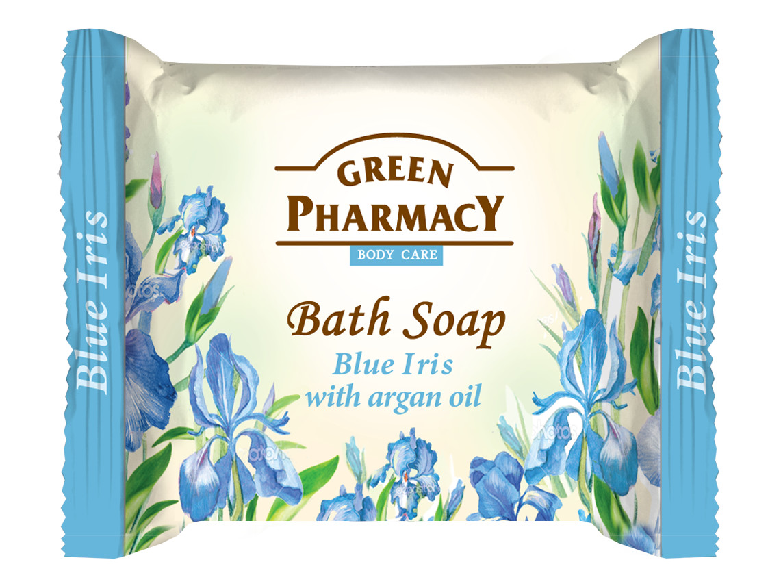 E-shop Toaletné mydlo na ruky s arganovým olejom Green Pharmacy Blue Iris - 100 g