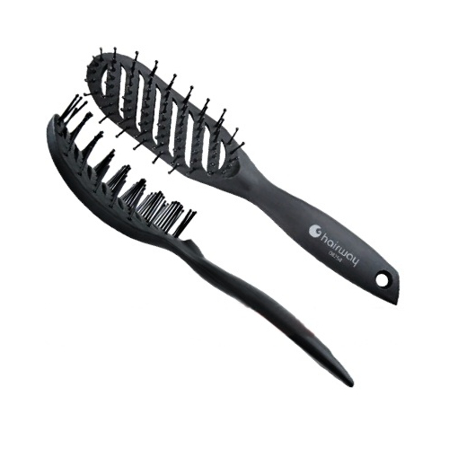 E-shop Kefa na vlasy Hairway 08254 - čierny, prehnutá + darček zadarmo