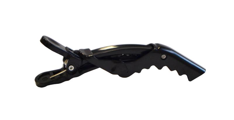 E-shop Klipsa do vlasov Duko 2436 9 cm - plastová, čierna, 1 ks (2436-black)