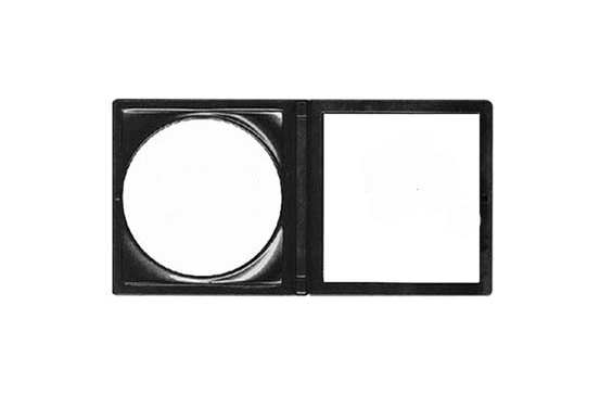 E-shop Kozmetické zrkadlo Duko 3112 obojstranné - zväčšovacie, 77 mm