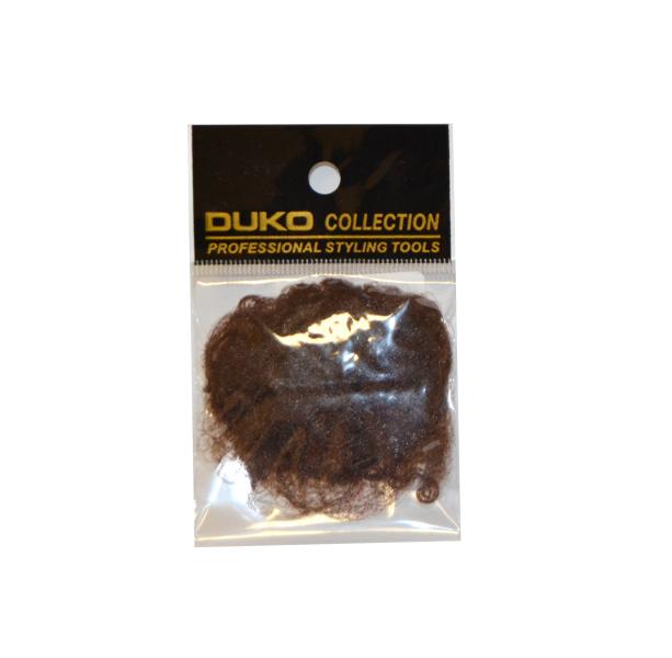 E-shop Sieťka na vlasy s gumičkou Duko 4201 jemná - 3ks, hnedá (4201-brown)