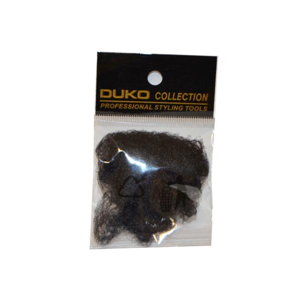 E-shop Sieťka na vlasy s gumičkou Duko 4201 jemná - 3ks, čierna (4201-black)