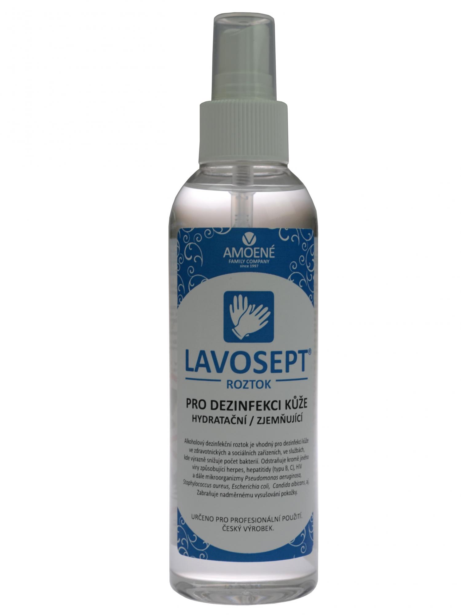 E-shop Dezinfekcia kože v spreji Amoené Lavosept - trnka - 200 ml (013102M200) + darček zadarmo