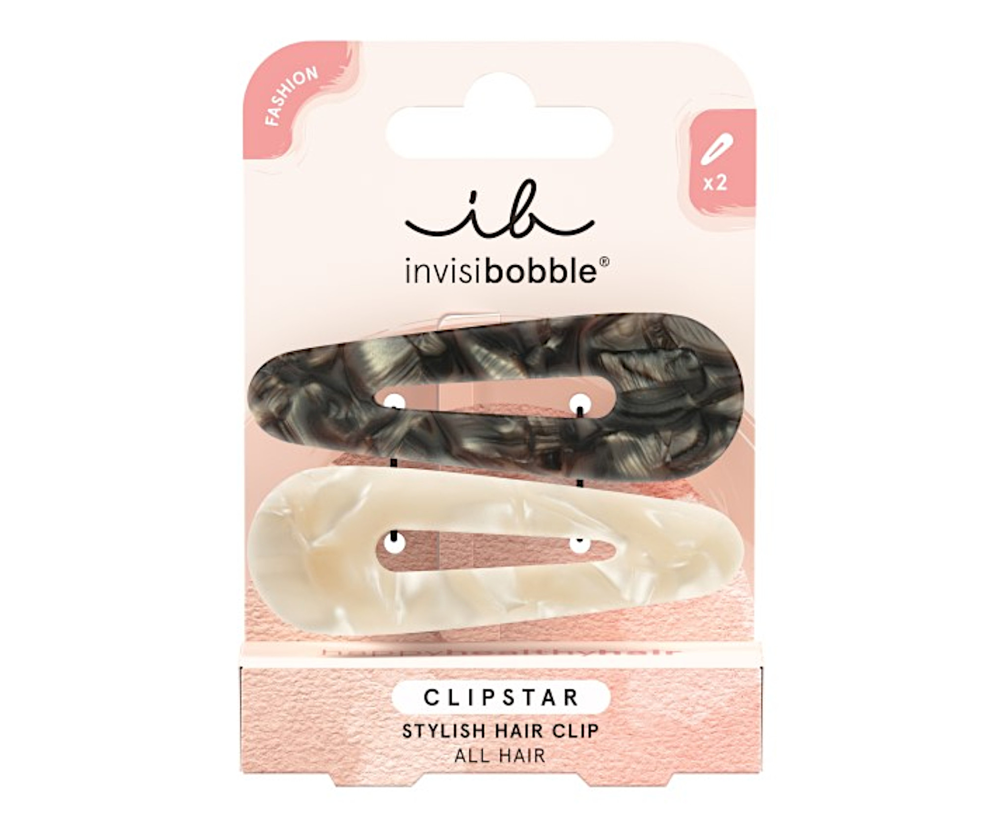 E-shop Ozdobné klipsy do vlasov Invisibobble Clipstar Stylish Hair Clip - 2 ks + darček zadarmo