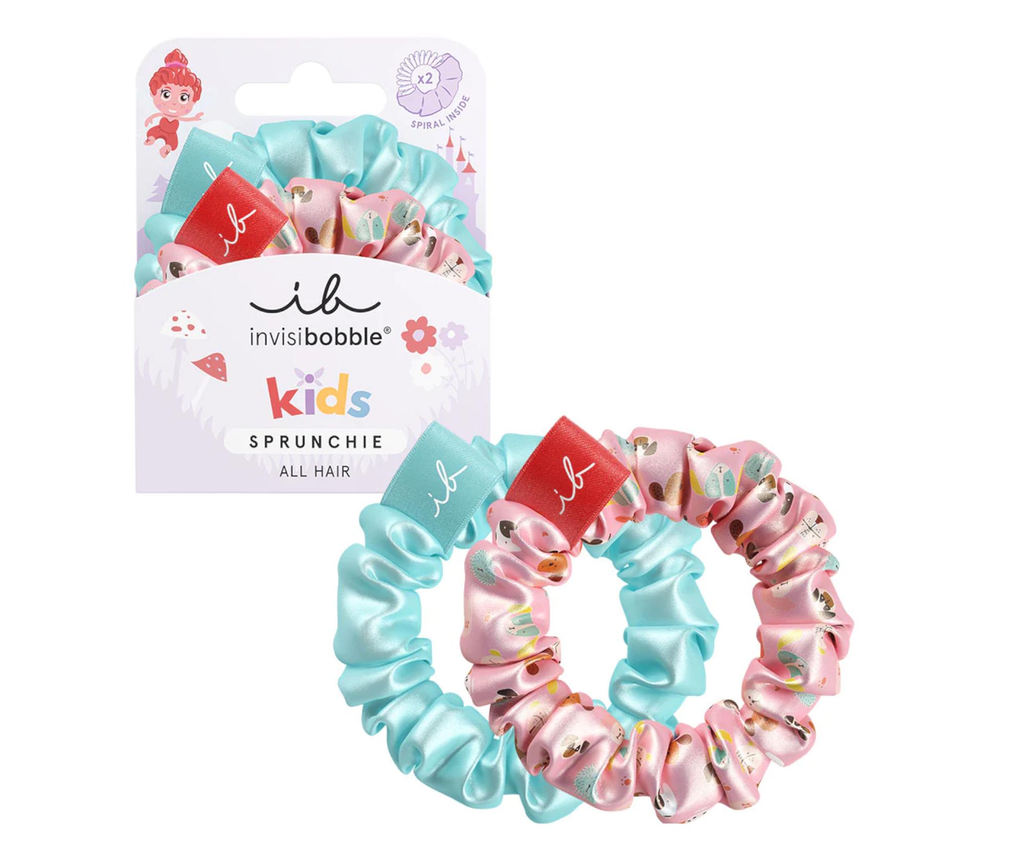 E-shop Detské ozdobné špirálové gumičky Invisibobble Sprunchie Kids Puppy Love - 2 ks + darček zadarmo