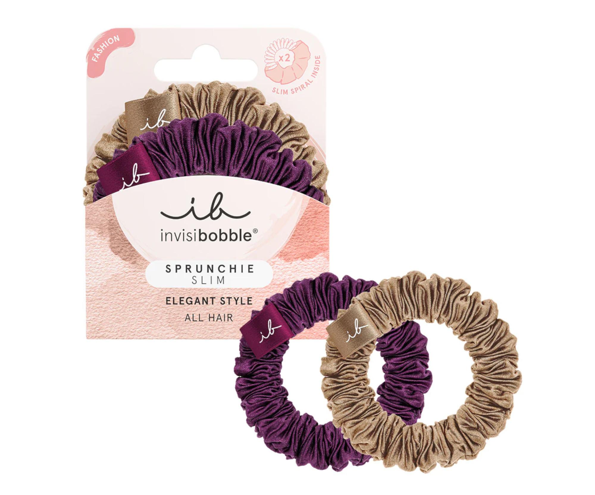 E-shop Ozdobné špirálové gumičky Invisibobble Sprunchie Slim The Snuggle Is Real - 2 ks + darček zadarmo