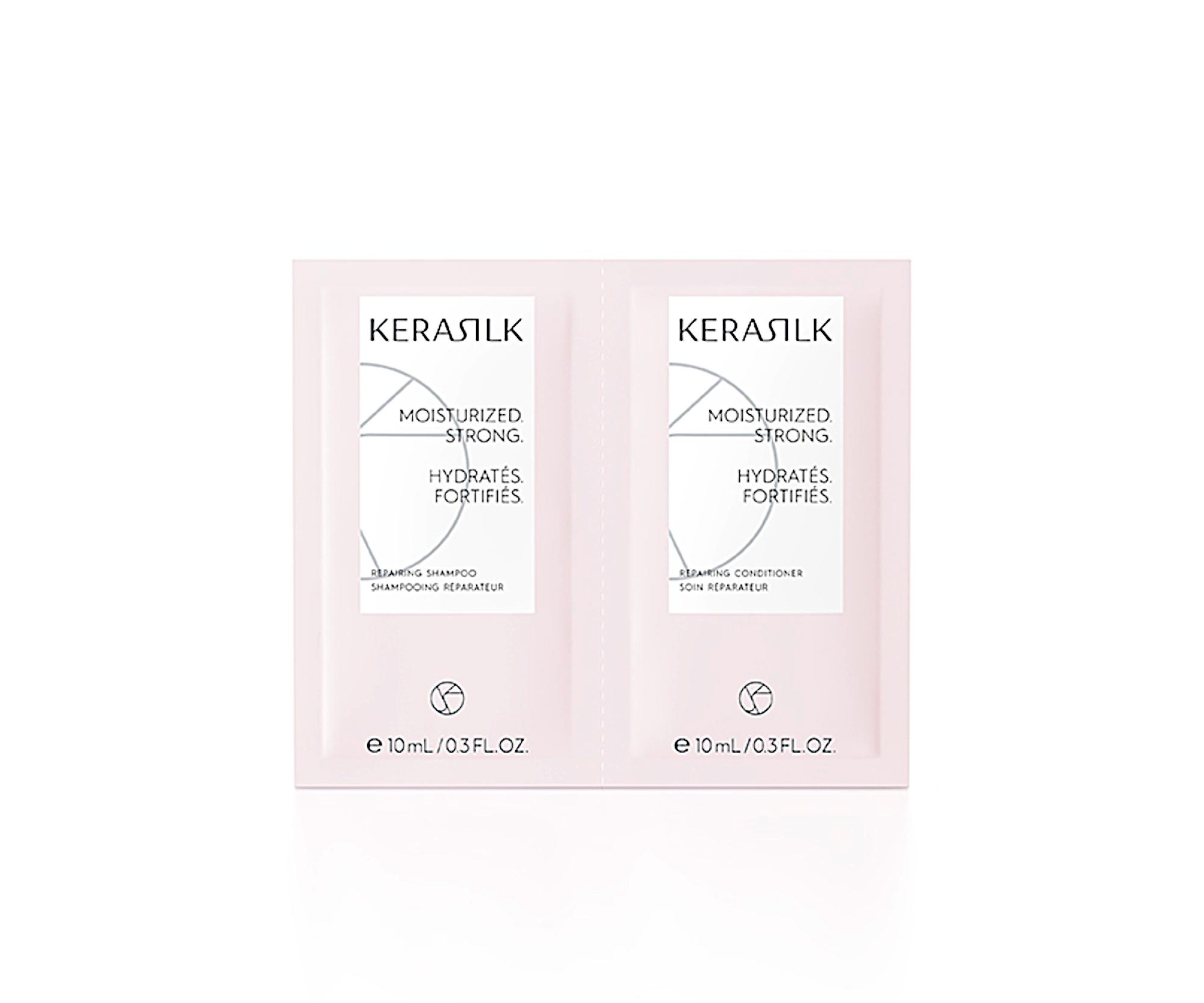 E-shop Regeneračný šampón a kondicionér pre suché a poškodené vlasy Kerasilk Repairing - 2 x 10 ml (511330)
