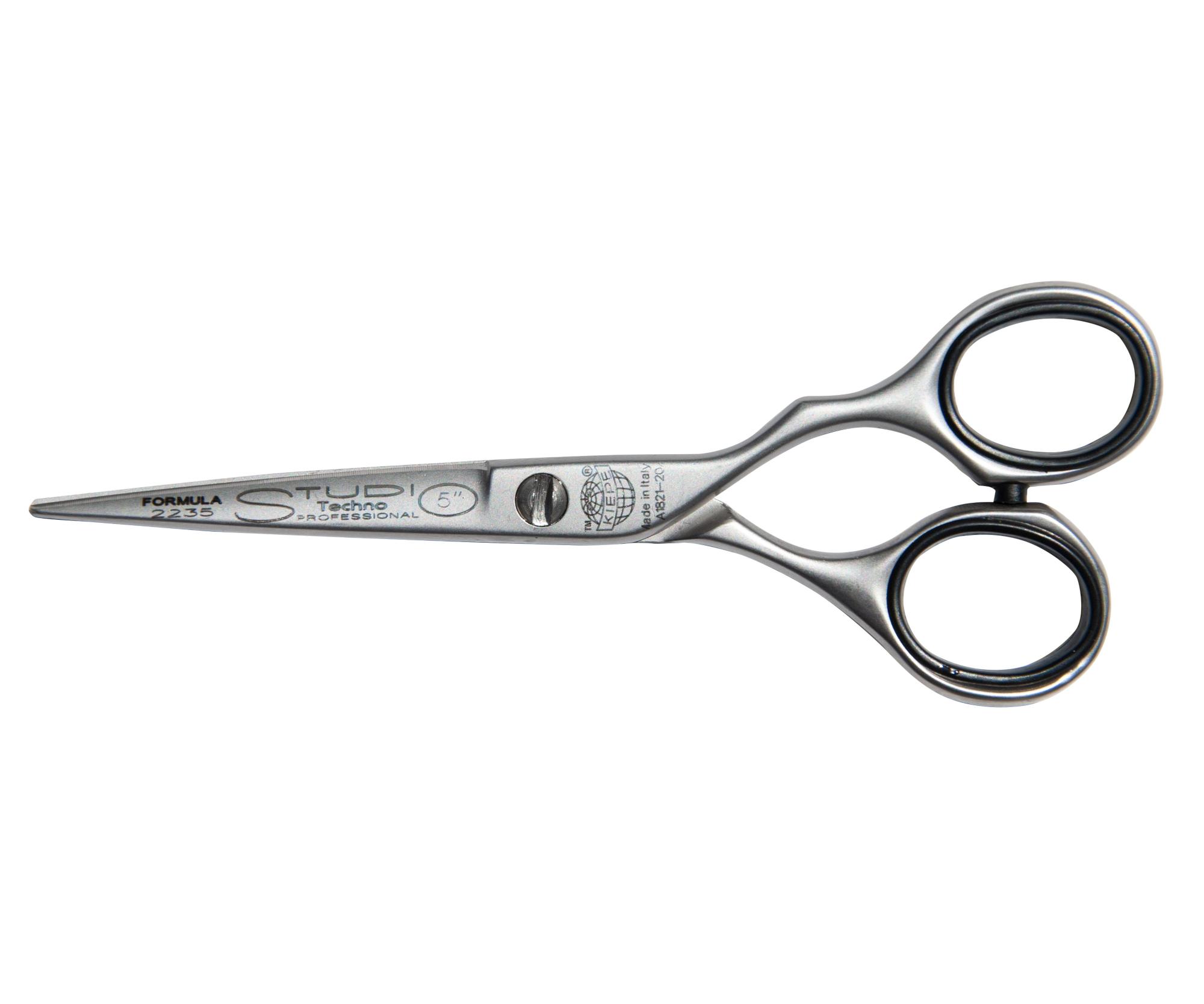 E-shop Kadernícke nožnice s mikroozubením Kiepe Studio Techno Formula 2235 - 5" strieborné (2235/5) + darček zadarmo