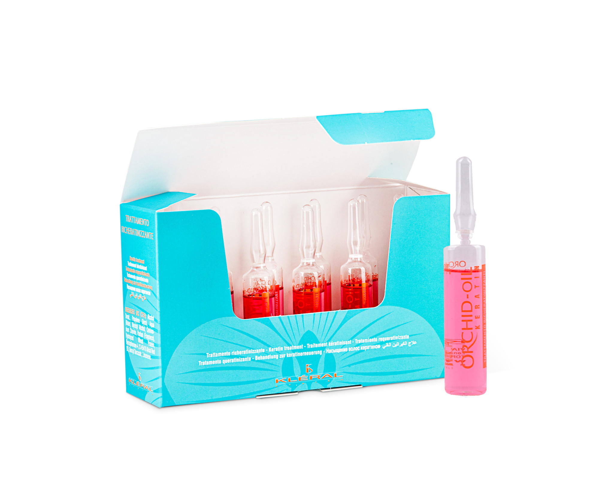 E-shop Ampulky na reštrukturalizáciu vlasov Kléral System Orchid Oil Trattamento - 10 x 10 ml (205) + darček zadarmo