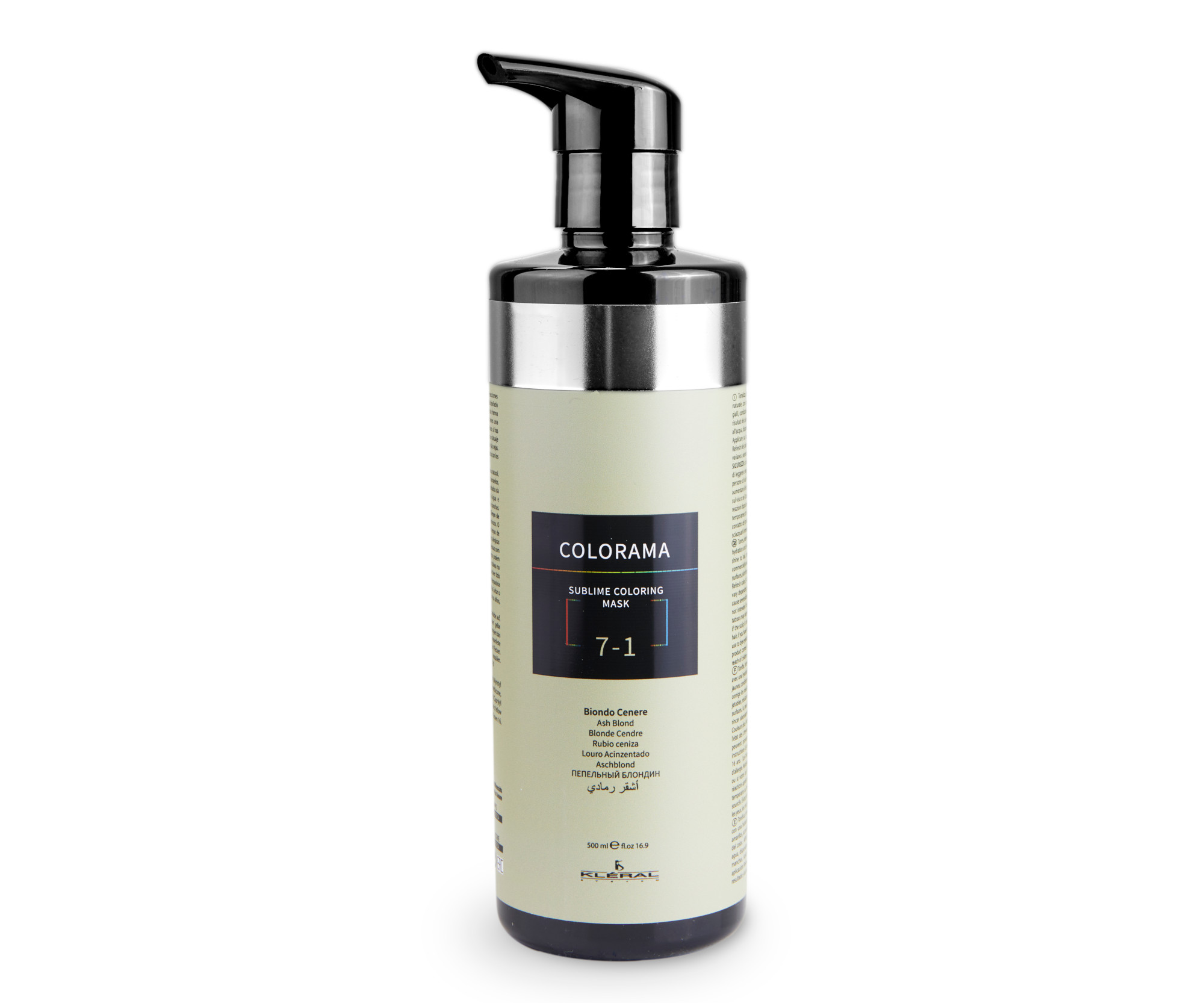 E-shop Semi-permanentná regeneračná maska Kléral System Colorama 7.1 - 500 ml, popolavá blond (CM7.1) + darček zadarmo