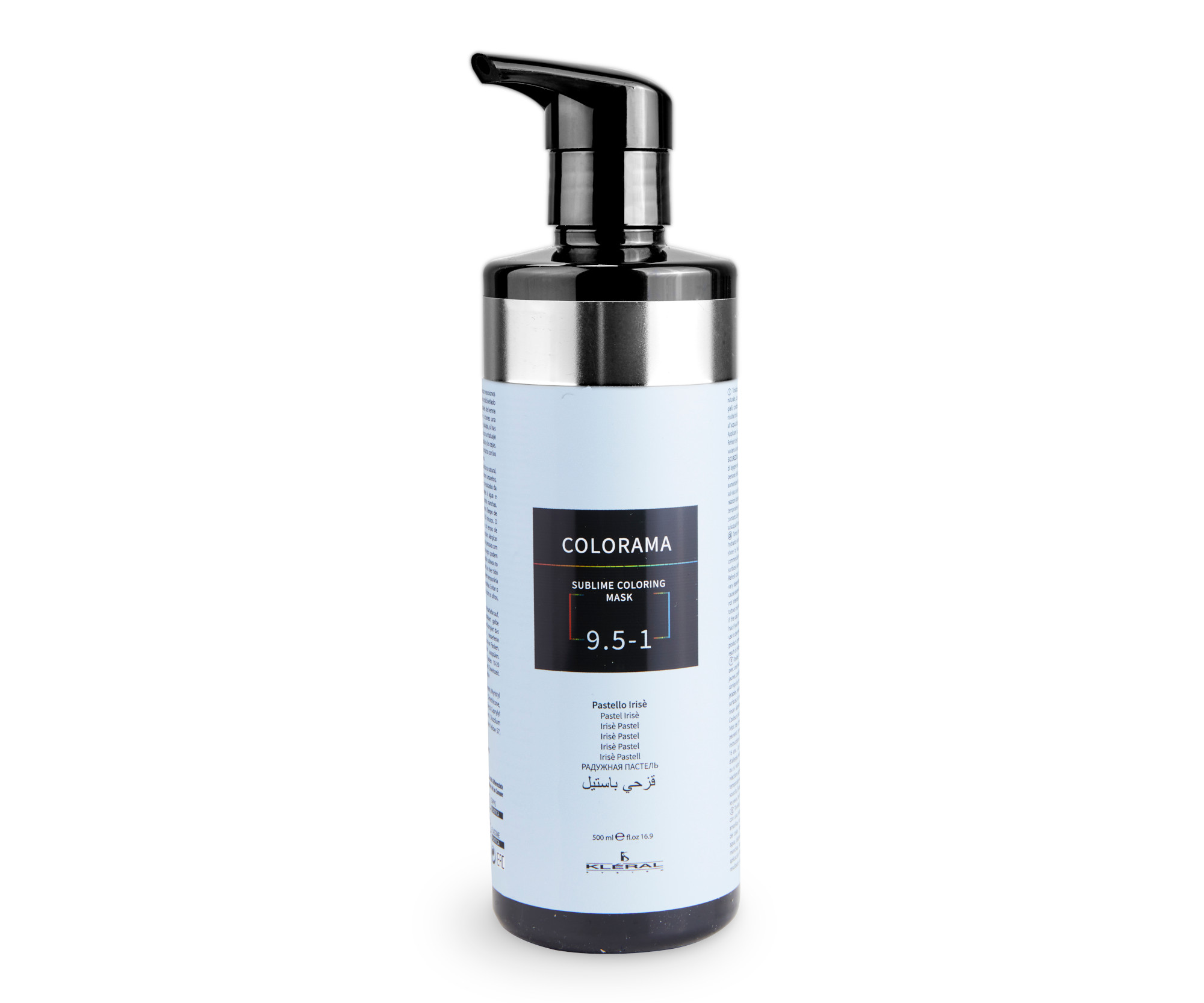 E-shop Semi-permanentná regeneračná maska Kléral System Colorama 9.5-1 - 500 ml, pastelová Irisé (CM9.5-1) + darček zadarmo