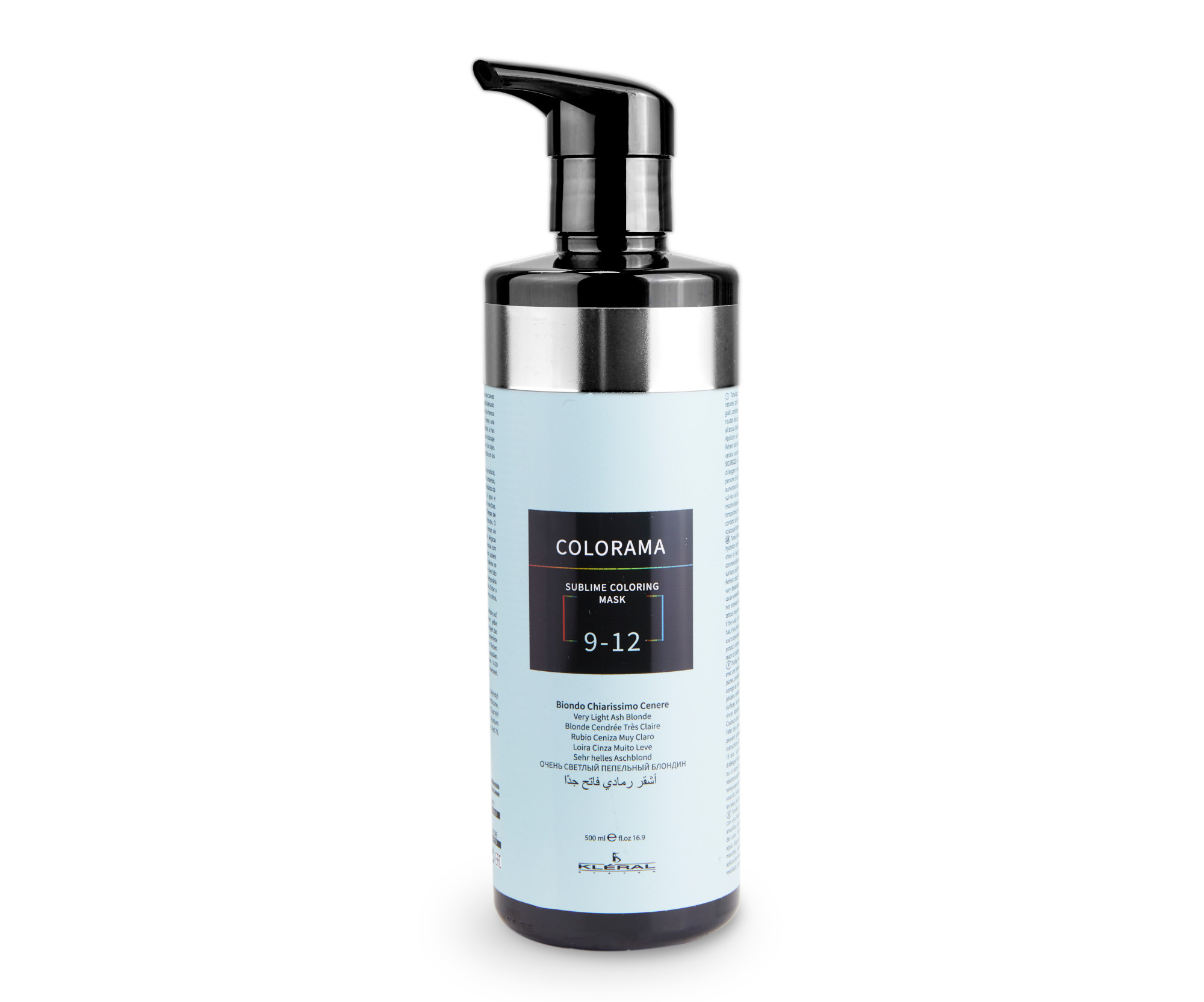E-shop Semi-permanentná regeneračná maska Kléral System Colorama 9.12 - 500 ml, veľmi svetlá popolavá blond (CM9.12) + darček zadarmo