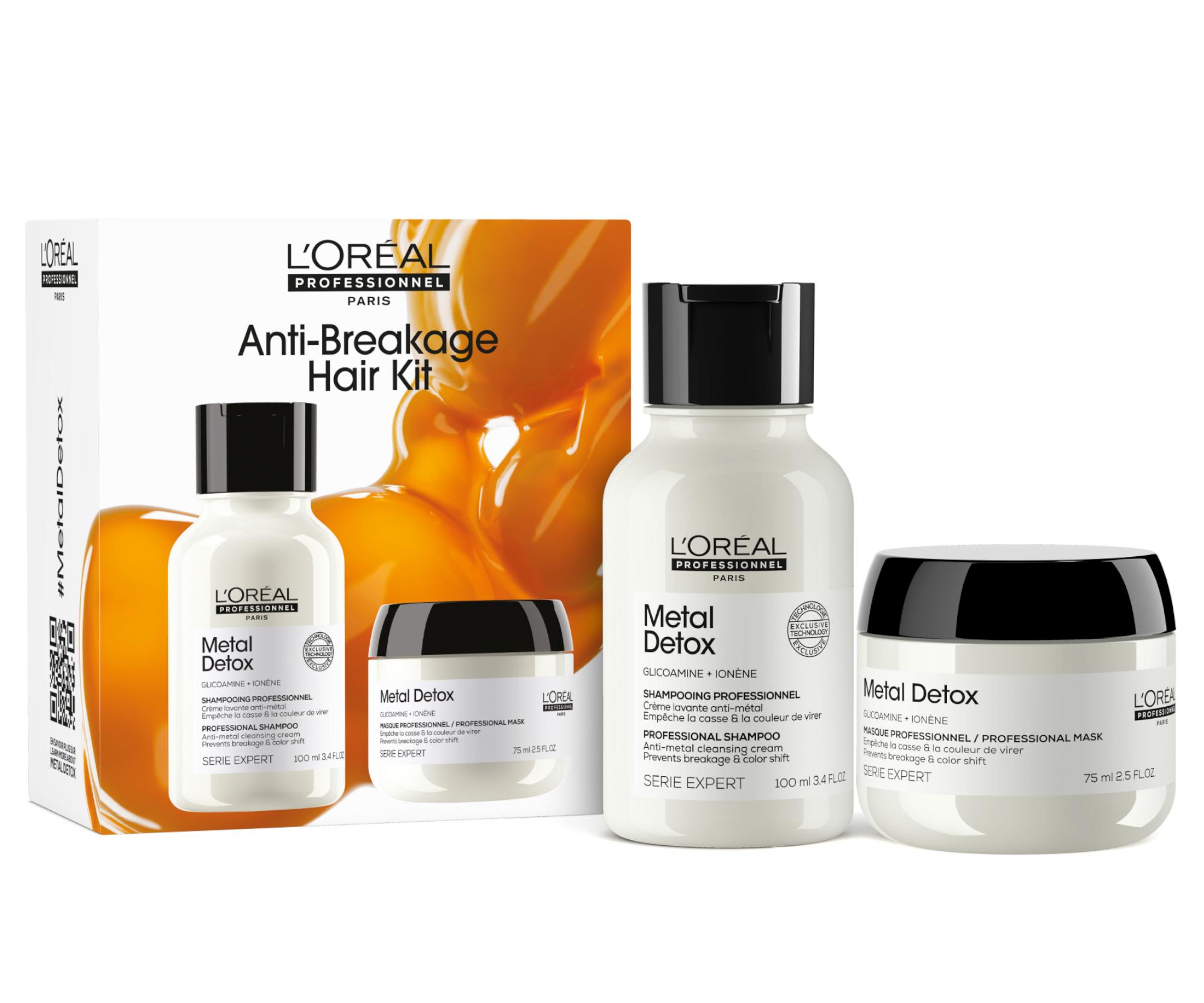 E-shop Cestovná sada pre farbené a poškodené vlasy Loréal Professionnel Séria Expert Metal Detox Mini Duo Kit - L’Oréal Professionnel + darček zadarmo