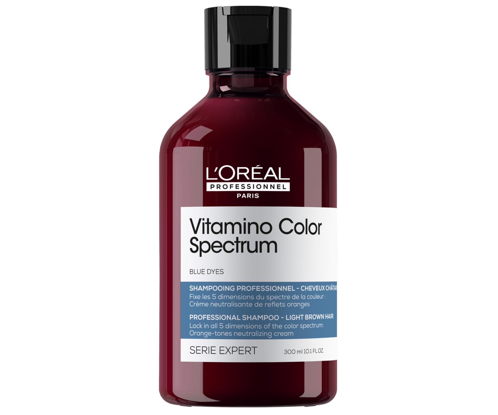 E-shop Modrý šampón na neutralizáciu oranžových tónov Loréal Professionnel Serie Expert Vitamino Color Spectrum - 300 ml - L’Oréal Professionnel + darček zad
