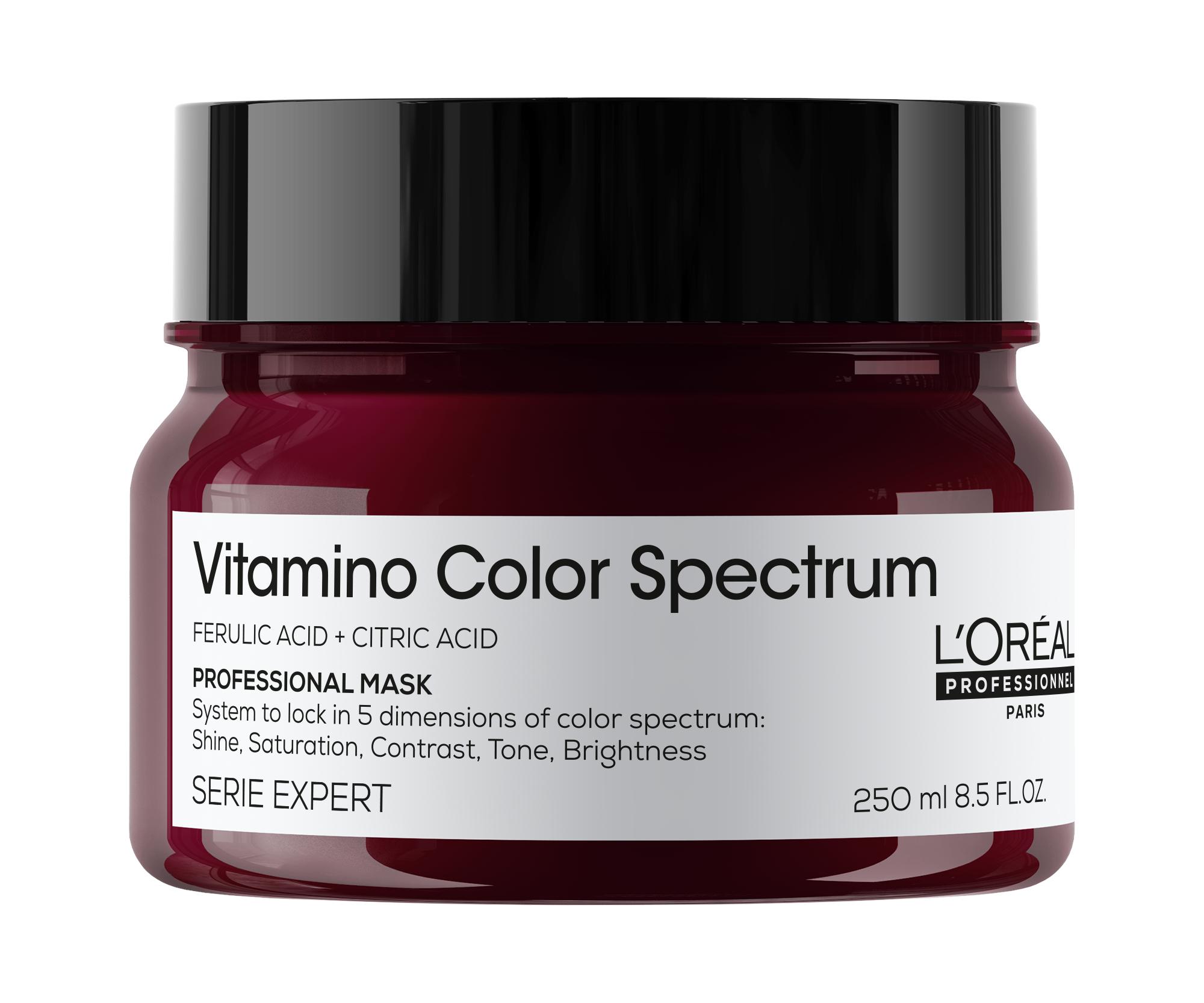 E-shop Maska na intenzívnu hydratáciu farbených vlasov Loréal Professionnel Serie Expert Vitamino Color Spectrum - 250 ml - L’Oréal Professionnel + darček za