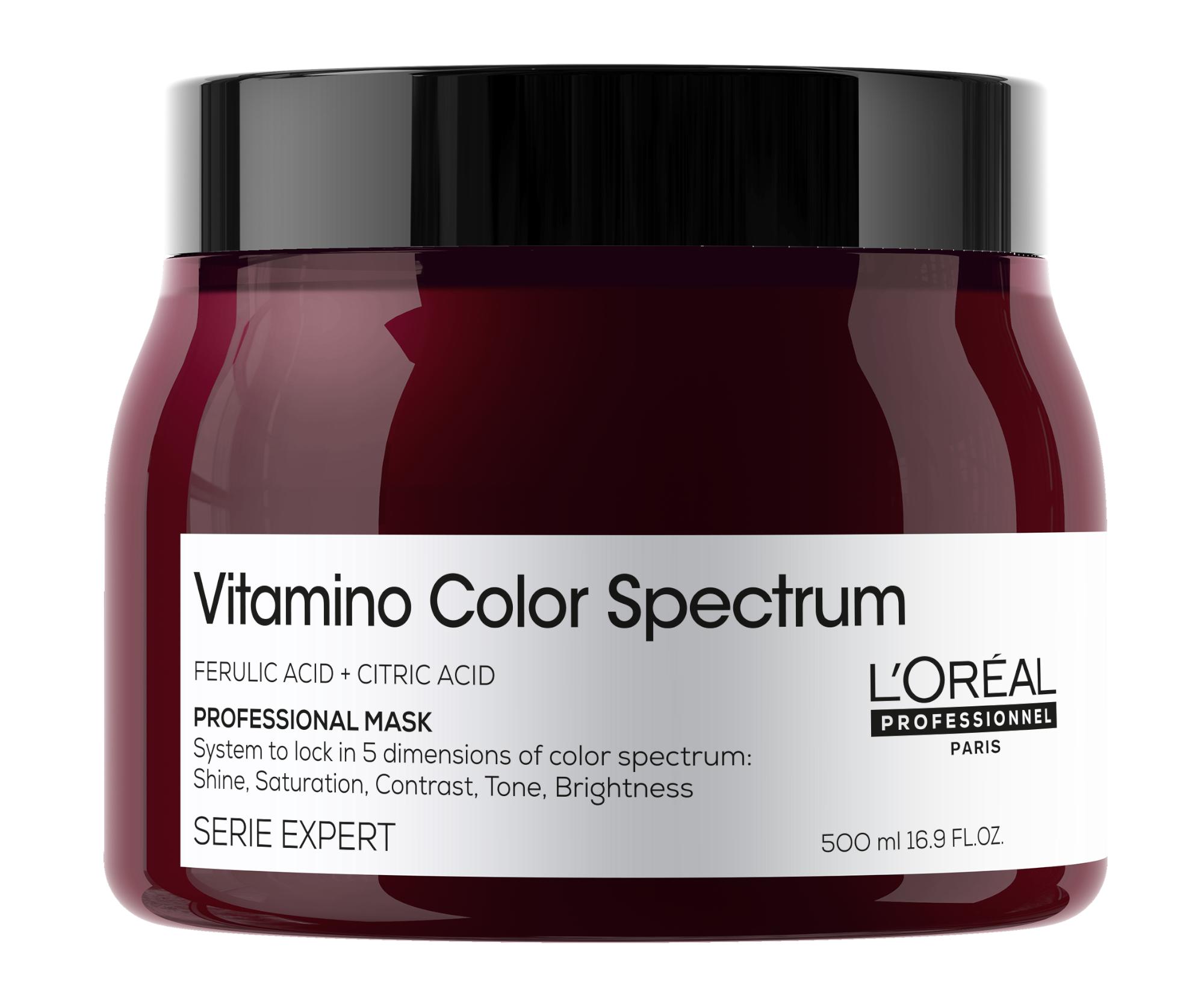 E-shop Maska na intenzívnu hydratáciu farbených vlasov Loréal Professionnel Serie Expert Vitamino Color Spectrum - 500 ml - L’Oréal Professionnel + darček za