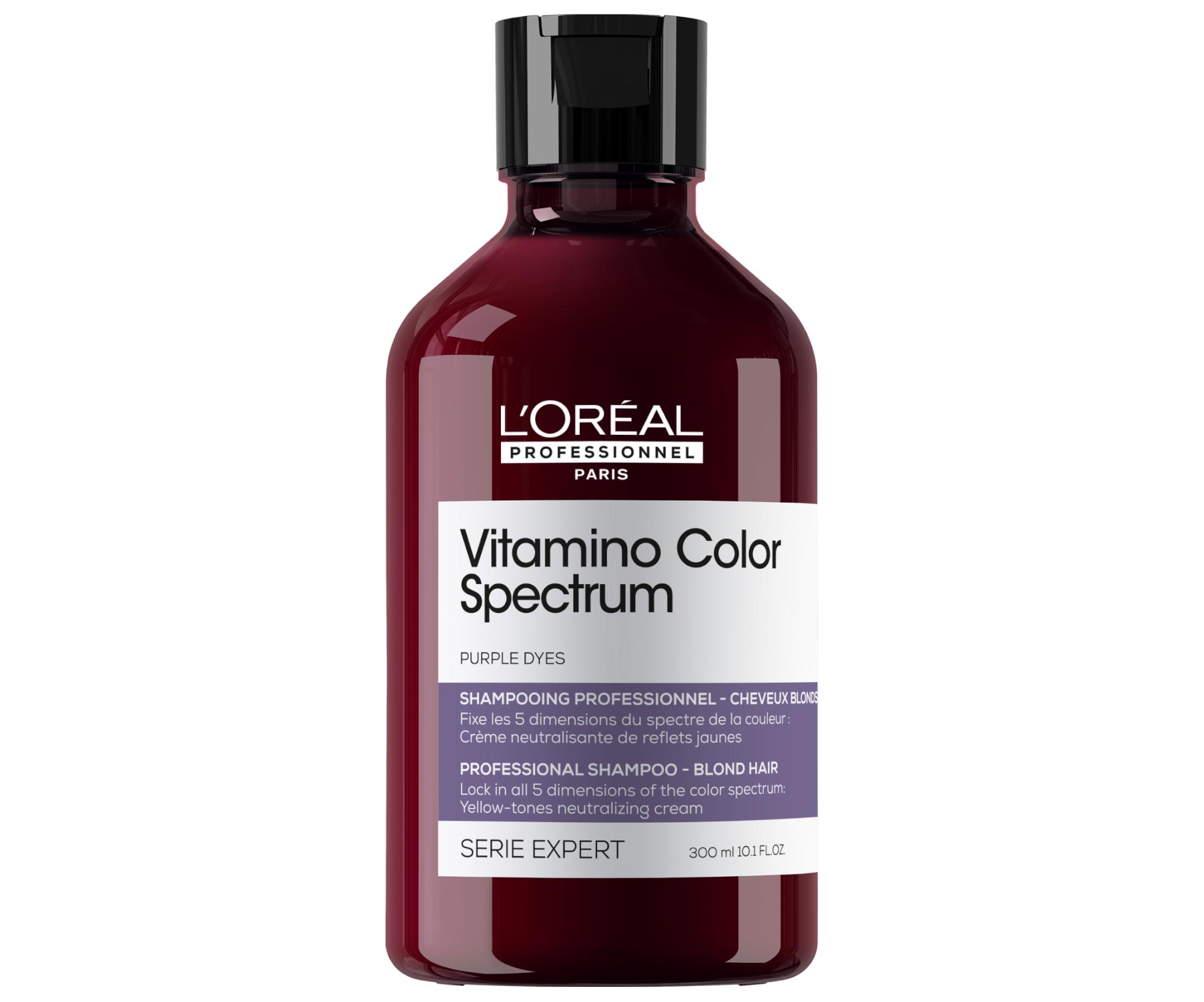 Fialový šampón na neutralizáciu žltých tónov Loréal Professionnel Serie Expert Vitamino Color Spectrum - 300 ml - L’Oréal Professionnel + darček zadarmo