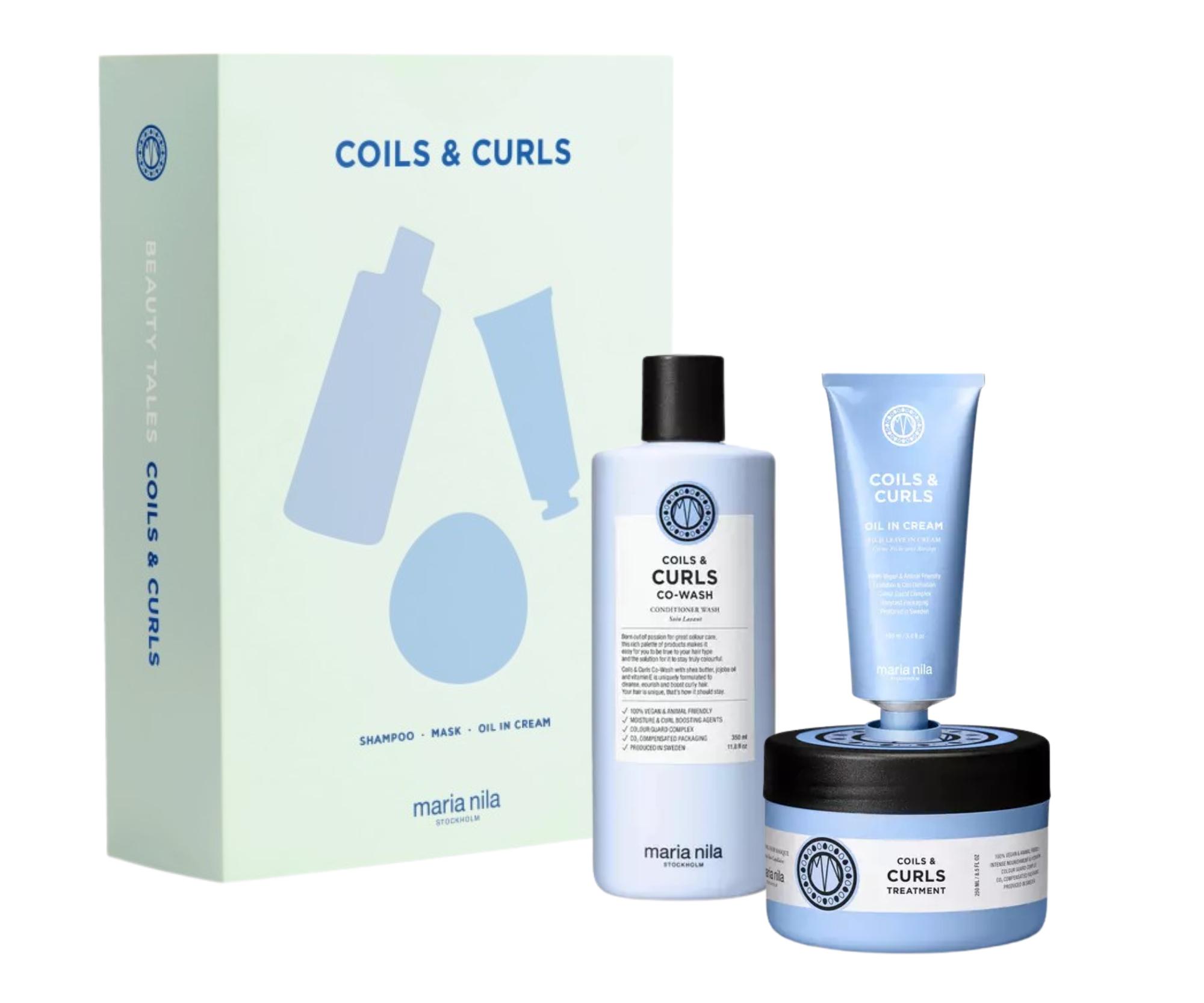 E-shop Darčeková sada pre kučeravé a vlnité vlasy Maria Nila Coils a Curls + darček zadarmo