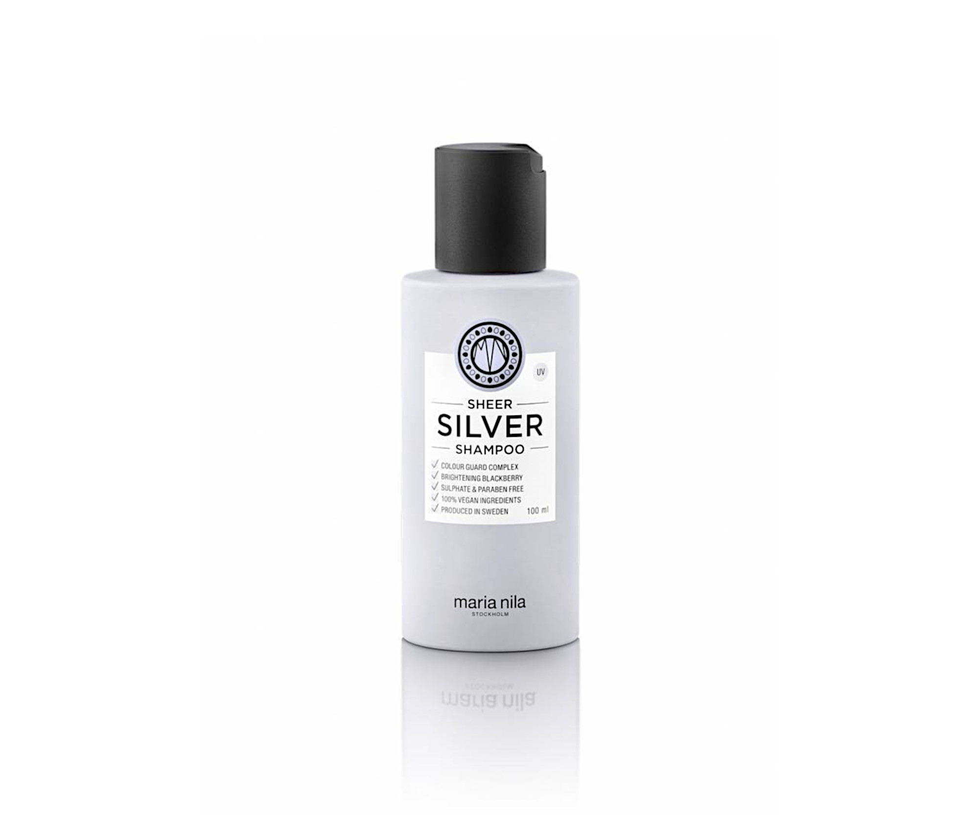 E-shop Šampón pre neutralizáciu žltých tónov Maria Nila Sheer Silver Shampoo - 100 ml + darček zadarmo