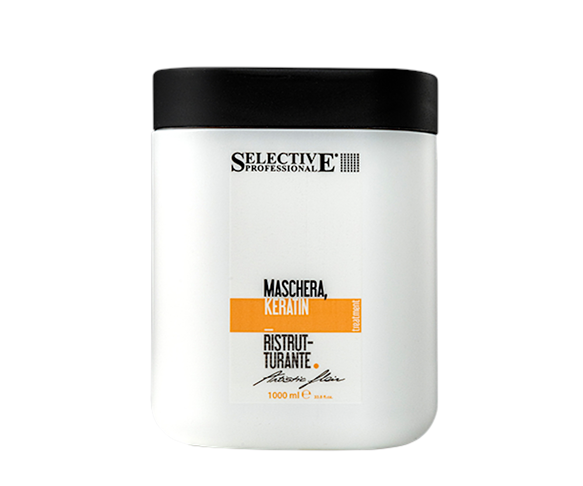 E-shop Rekonštrukčná maska pre lámavé a poškodené vlasy Selective Professional Artistic Flair Maschera Keratin - 1000 ml + darček zadarmo