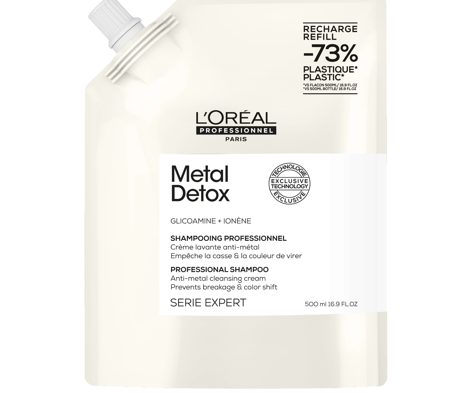 E-shop Šampón pre farbené a poškodené vlasy Loréal Professionnel Serie Expert Metal Detox - 500 ml, náhradná náplň - L’Oréal Professionnel + darček zadarmo