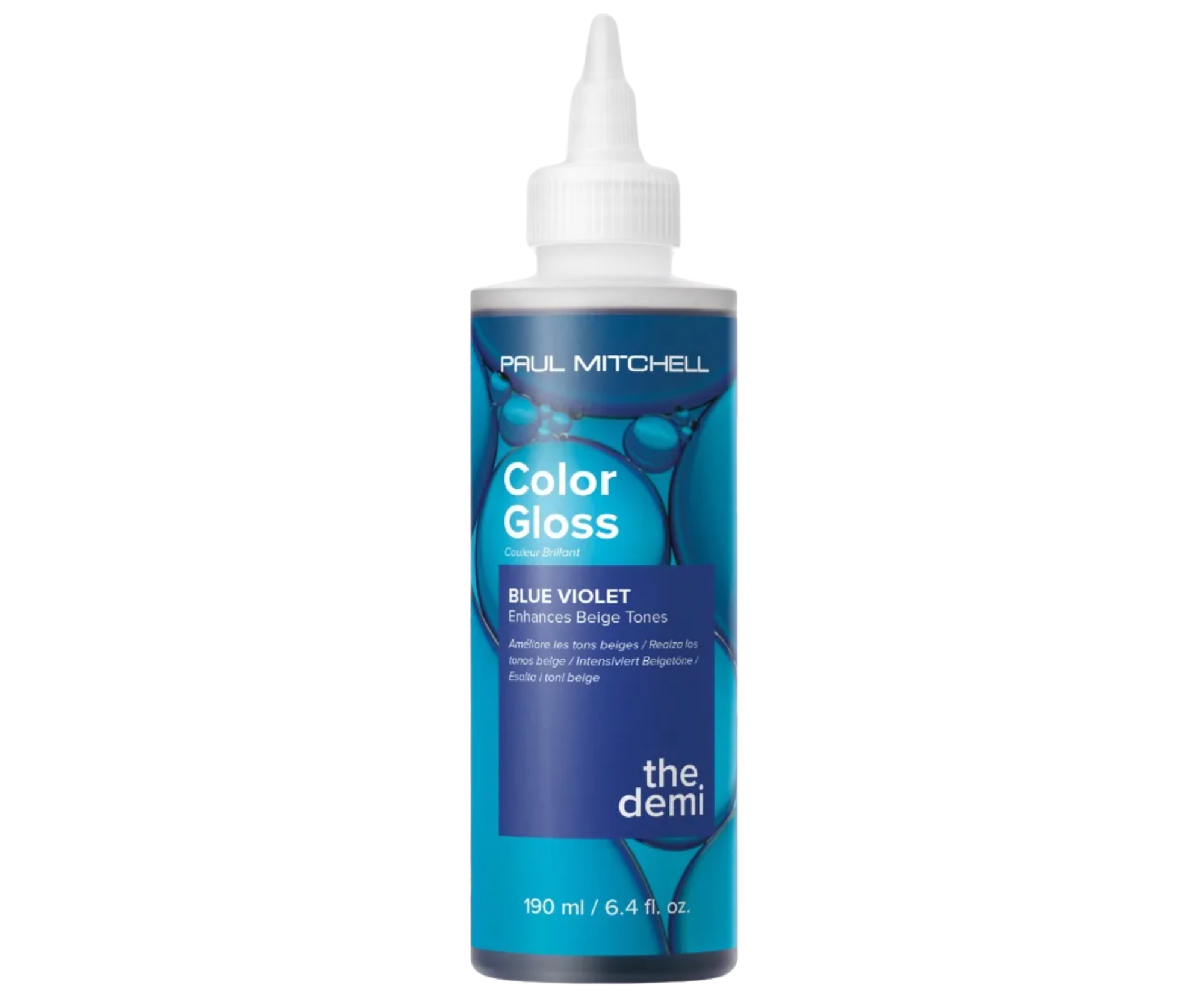 E-shop Farebný toner na lesk a osvieženie farby vlasov Paul Mitchell The Demi Color Gloss Blue Violet - 190 ml, modro-fialový + darček zadarmo